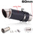 51mm 60mm Motorcycle Exhaust Escape Moto Carbon Fiber Muffler GP-Project For Honda MT09 GSR750 TRK 502 LTZ400 GSR600 FZ6N R6