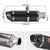 Motorbike Modified Exhaust Pipe R77 Small Four-Corner Imitation Carbon Fiber Stern Block 51mm Caliber Universal Exhaust